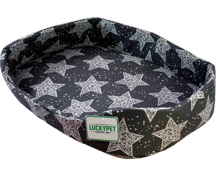 Лежак для собак и кошек Lucky Pet 6 Макс 54x76x15 см Серый 4820224210841, фото №1