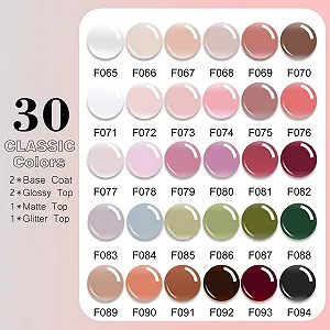 Гель-лак Vishine Jelly Pink Nude 36 кольорів + 2 базових покриття глянцевих + 1 матове верхнє покриття synthetic.ua - Фото 1