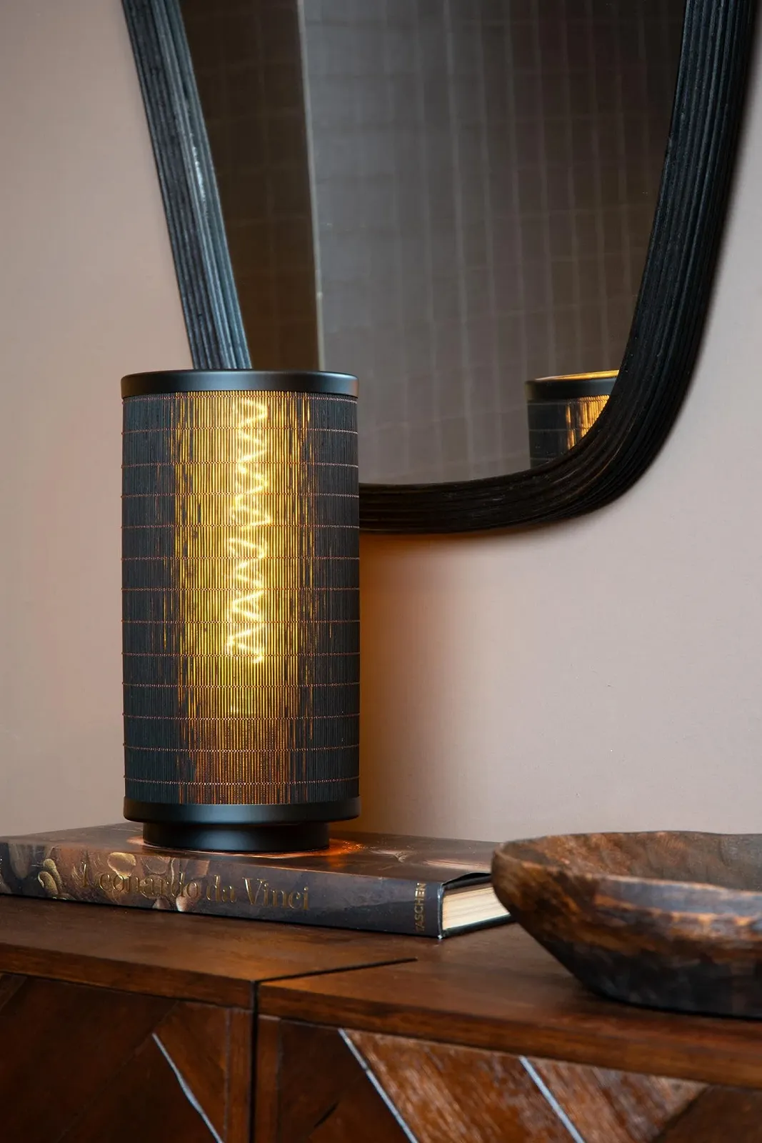 Настільна лампа LUCIDE TAGALOG Діаметр 15 см 1 x E27 Чорна, фото №4