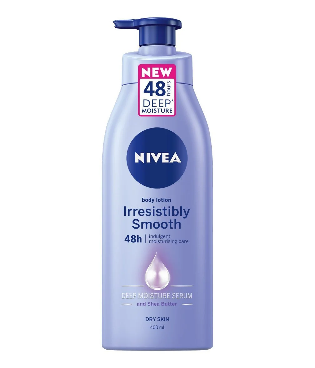 Лосьйон для тіла NIVEA Irresistibly Smooth Зволоження 72 години з гіалуроновою кислотою та олією ши 400 мл, фото №2