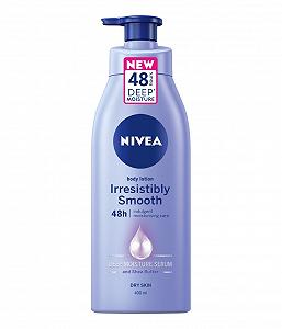 Лосьйон для тіла NIVEA Irresistibly Smooth Зволоження 72 години з гіалуроновою кислотою та олією ши 400 мл synthetic.ua - Фото 1