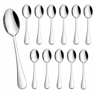 Ложки Homikit для кави, 12 штук, полірована нержавіюча сталь - Фото 1