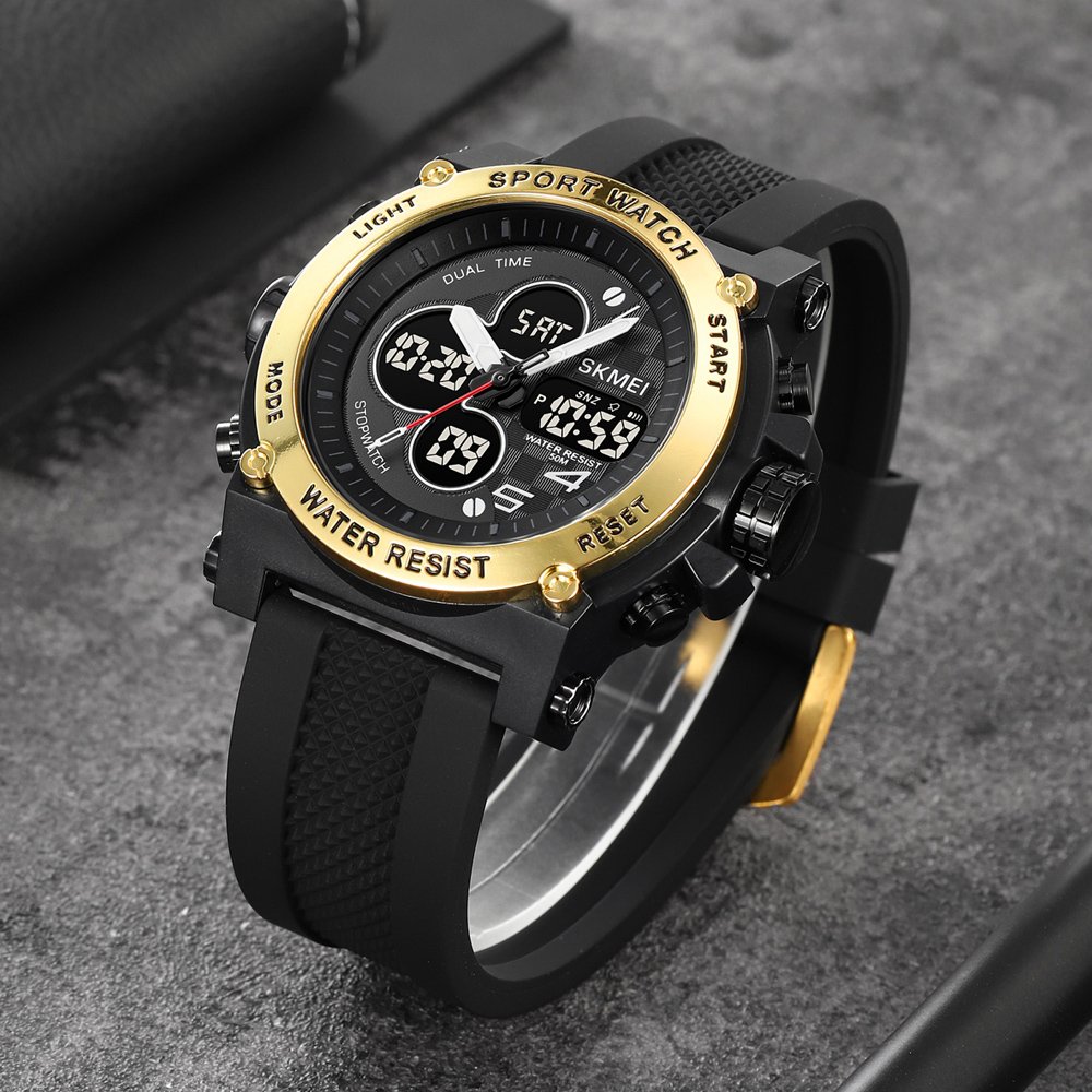 Годинник Skmei 2065BKGD Black-Gold SALE, фото №3