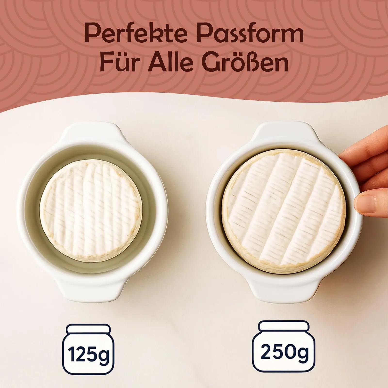 Каструля Muldale Camembert Casserole Dish для сиру камамбер та брі, з кришкою, фото №4