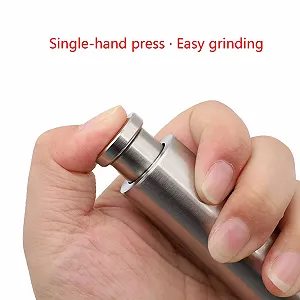 Ручний млин з нержавіючої сталі для спецій ціна на synthetic.ua - Фото 1 Ручний млин з нержавіючої сталі для спецій synthetic.ua - Фото 1