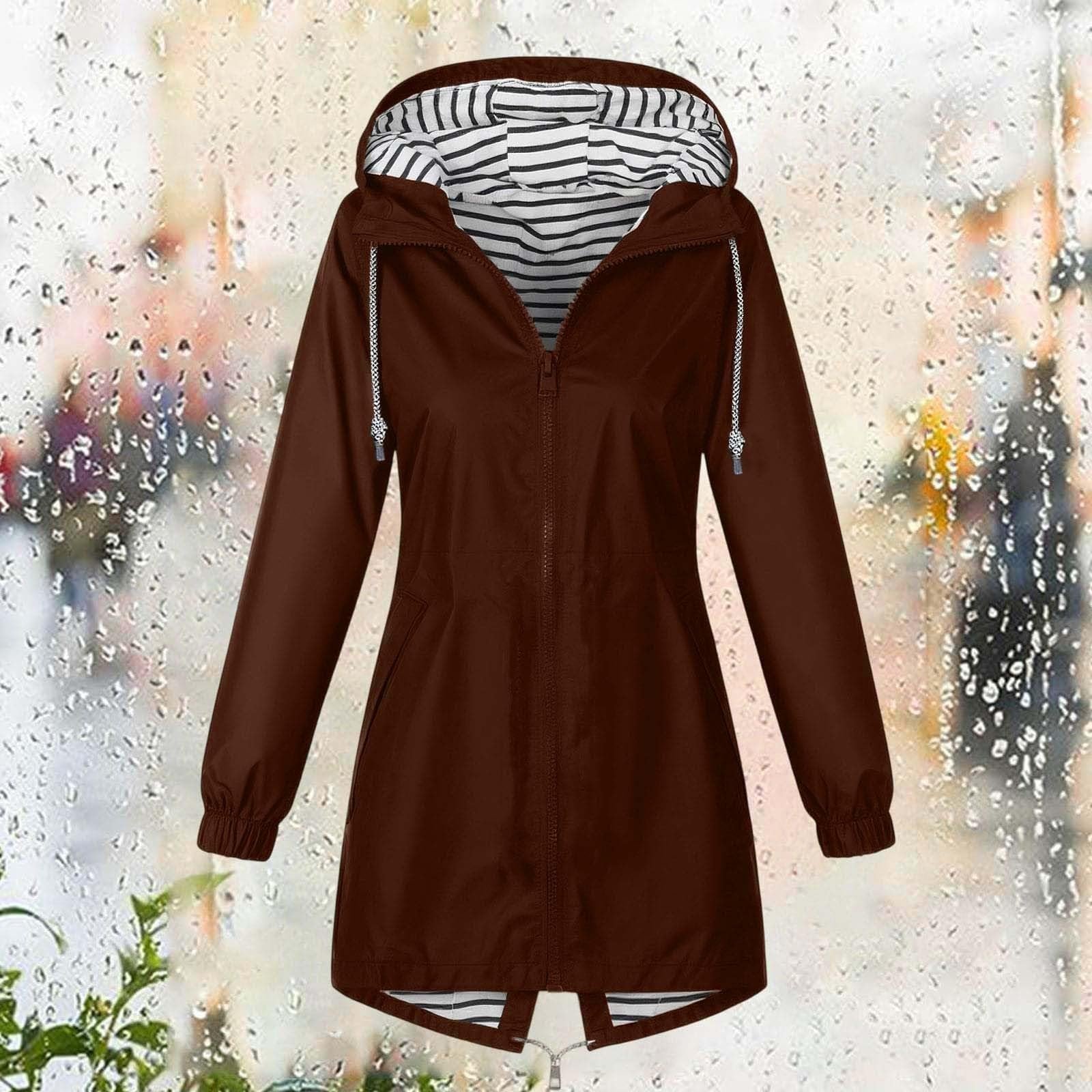 Жіноча Легка Водонепроникна Куртка-дощовик з Капюшоном Водонепроникна Вітровка Перехідна Куртка S, фото №2 Жіноча Легка Водонепроникна Куртка-дощовик з Капюшоном Водонепроникна Вітровка Перехідна Куртка S, фото №2