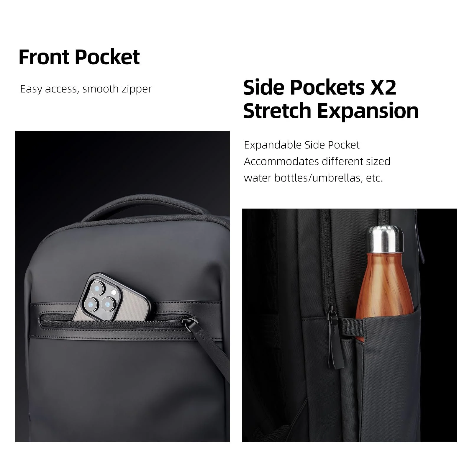 Рюкзак для ноутбука Mark Ryden City PU водонепроникний 15.6 дюймів USB-C, фото №5 Рюкзак для ноутбука Mark Ryden City PU водонепроникний 15.6 дюймів USB-C, фото №5