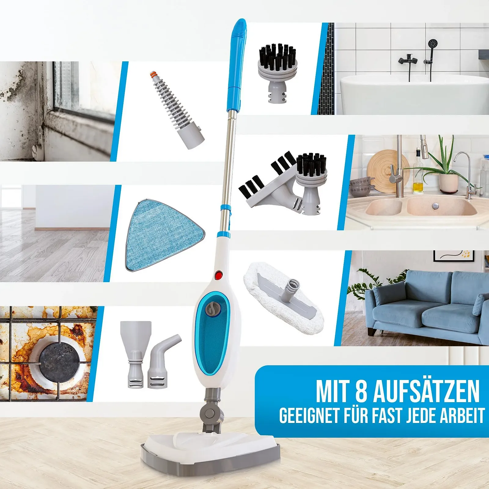 Пароочисник Strex 12-в-1 1500 Вт 280 мл, фото №3 Пароочисник Strex 12-в-1 1500 Вт 280 мл, фото №3