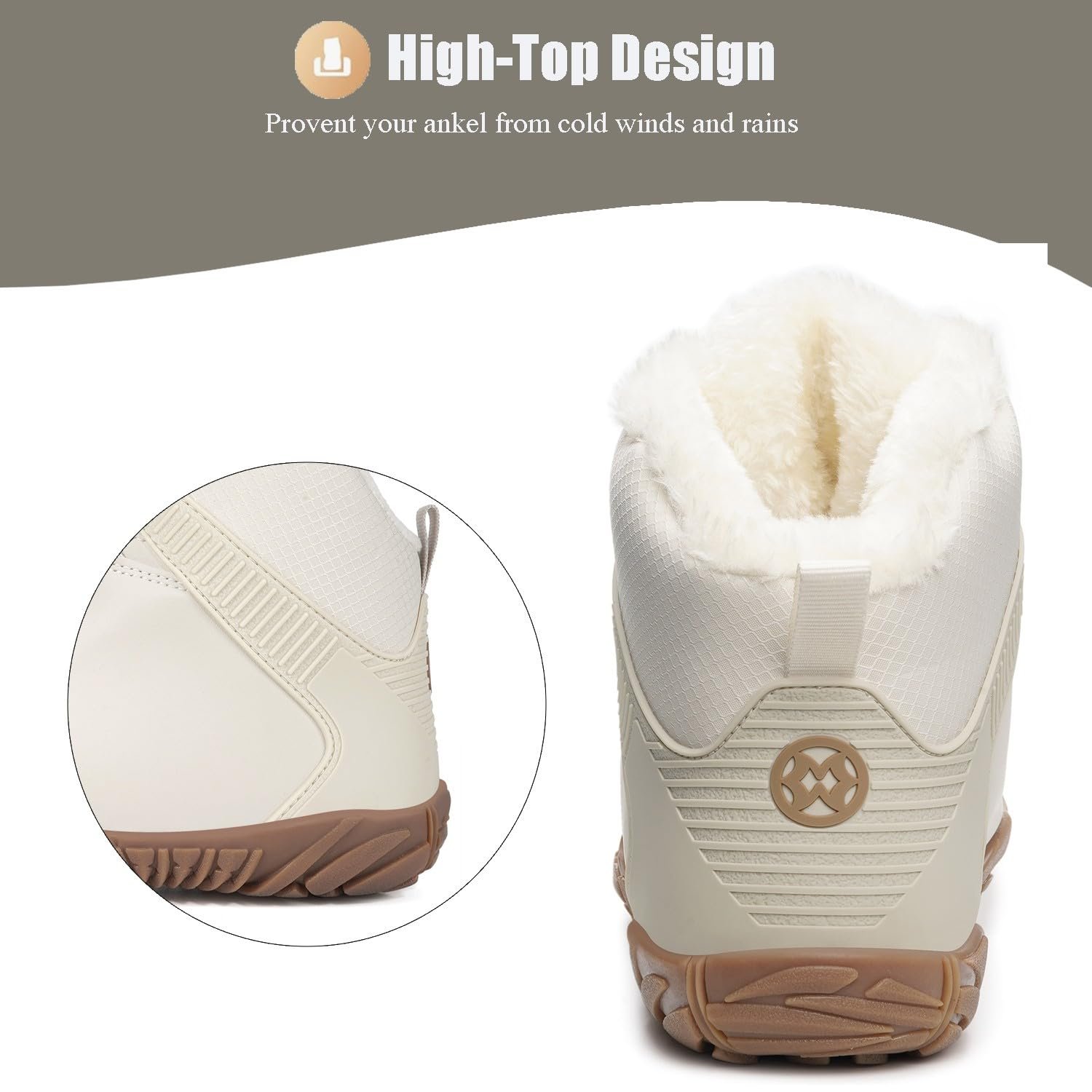 Чоботи Sisttke зимові утеплені водонепроникні для  жінок, нековзкі снігові, фото №5