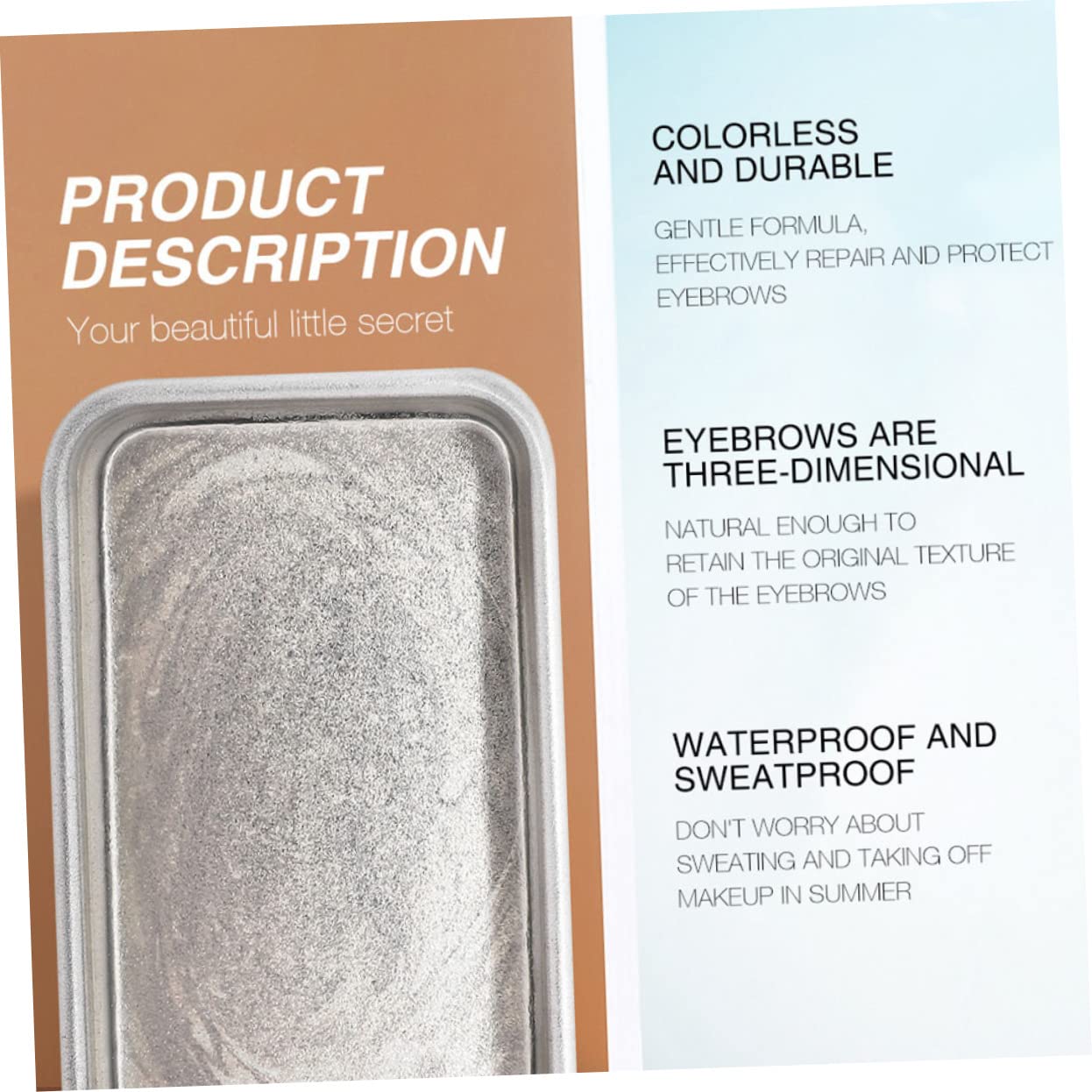 Гель POPETPOP 3D для брів 3шт у наборі прозорий, фото №5