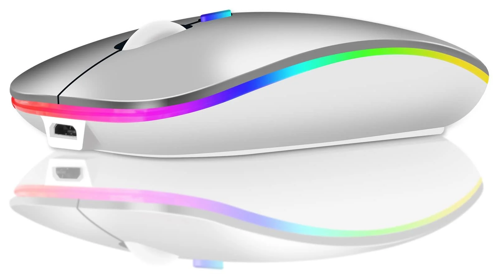 Мышь Bluetooth Беспроводная (Bluetooth 5.1 + USB 2.4 GHz) LED Двухрежимная Перезаряжаемая Оптическая Офисная Беспроводная Мышь для Ноутбука MacBook Air Pro, iPad, ПК, Компьютера, Настольного компьютера, Мышь с Адаптером USB C, фото №1 Мышь Bluetooth Беспроводная (Bluetooth 5.1 + USB 2.4 GHz) LED Двухрежимная Перезаряжаемая Оптическая Офисная Беспроводная Мышь для Ноутбука MacBook Air Pro, iPad, ПК, Компьютера, Настольного компьютера, Мышь с Адаптером USB C, фото №1