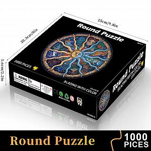 Пазл круглий 1000 елементів антистрес освітній synthetic.ua - Фото 1