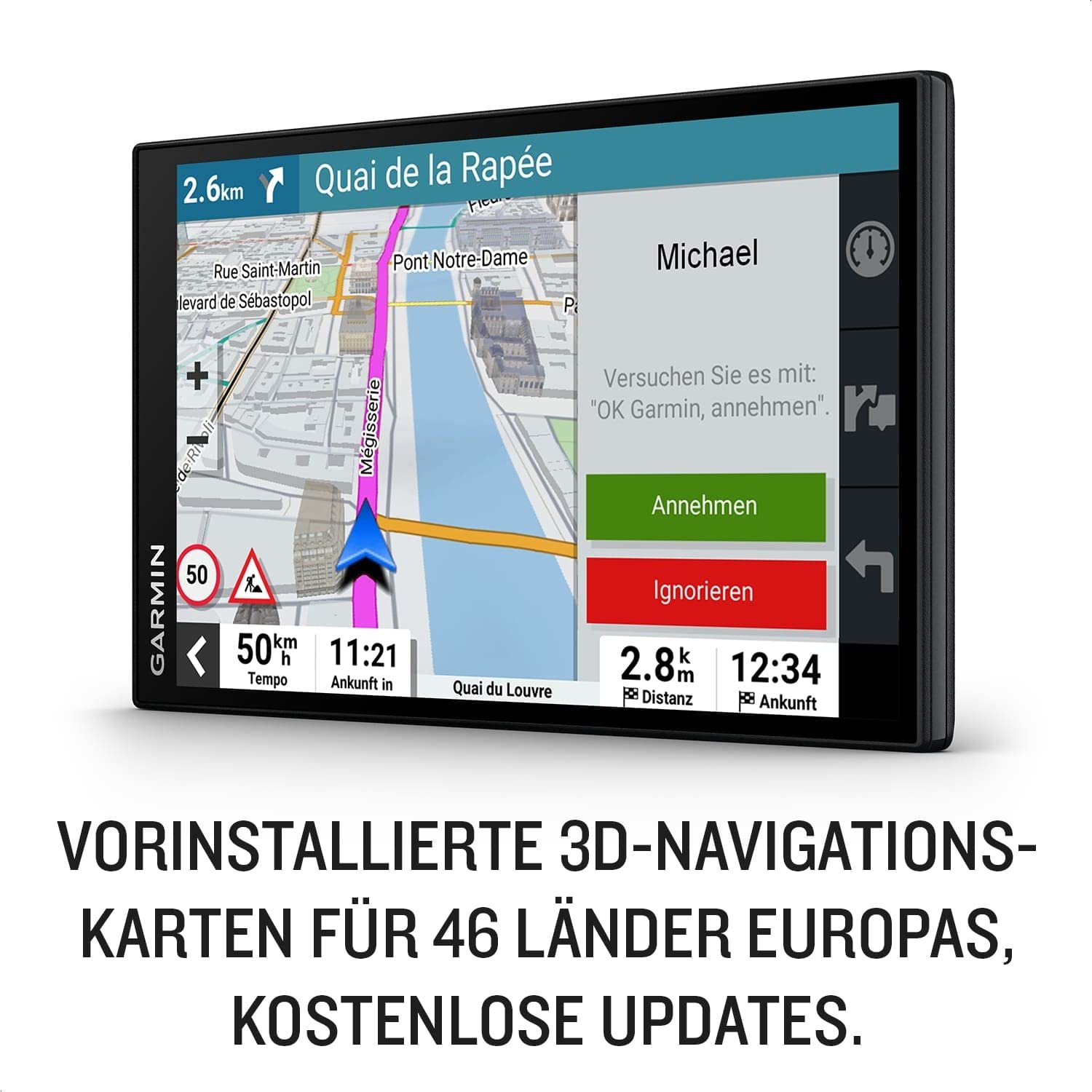 Навигационное устройство Garmin DriveSmart 76 MT-S 7 дюймов HD-дисплей, фото №3