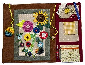 Спеціальний плед Demenzdecke "Різнобарвний букет квітів" Ручна робота - Фото 1