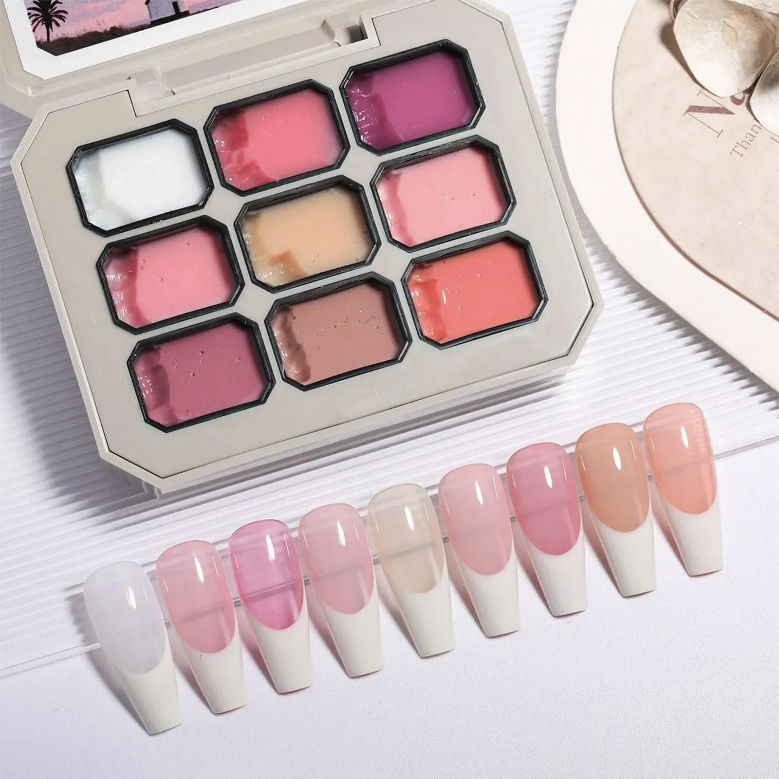 Гель-краска для ногтей 9 цветов градиентный гель для ногтей UV LED отверждения для долговременного рисования полировки свадьба дом французский маникюр ежедневный салон красоты, фото №6 Гель-краска для ногтей 9 цветов градиентный гель для ногтей UV LED отверждения для долговременного рисования полировки свадьба дом французский маникюр ежедневный салон красоты, фото №6