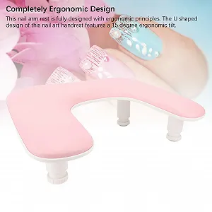 Підставка під руку U-подібна YUYTE Регульована підставка для рук з силіконовою нековзною підкладкою Рожевий synthetic.ua - Фото 1