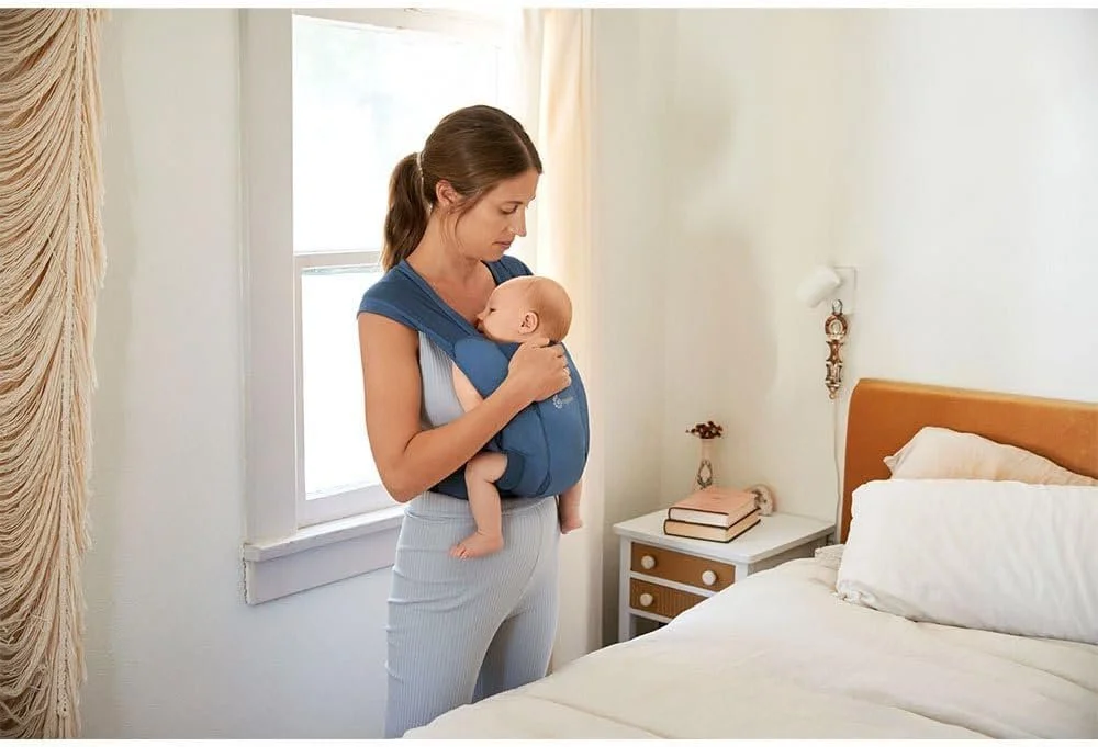 Дитяча переносна сумка Ergobaby Embrace Soft Air Mesh до 12 кг Синій, фото №7