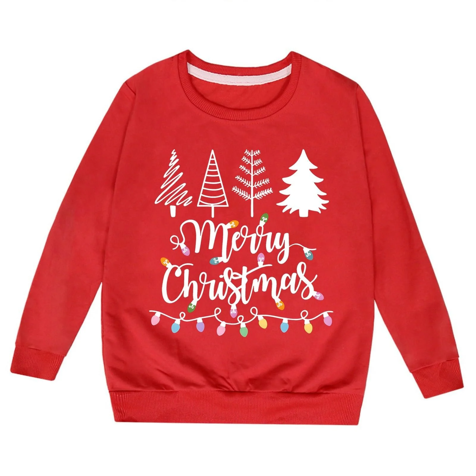 Пуловер Без бренда С принтом букв, круглым вырезом и длинными рукавами, фото №2