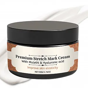 Крем от растяжек для беременных 50 г Крем для живота Обезжиривающий лосьон для беременных Предотвращает растяжки и улучшает эластичность - Фото 1