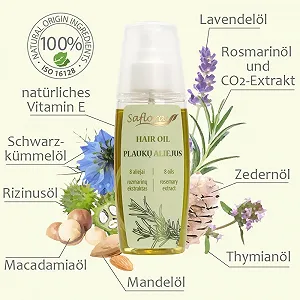 Масло для роста волос SAFLORA от выпадения волос 100мл synthetic.ua - Фото 1