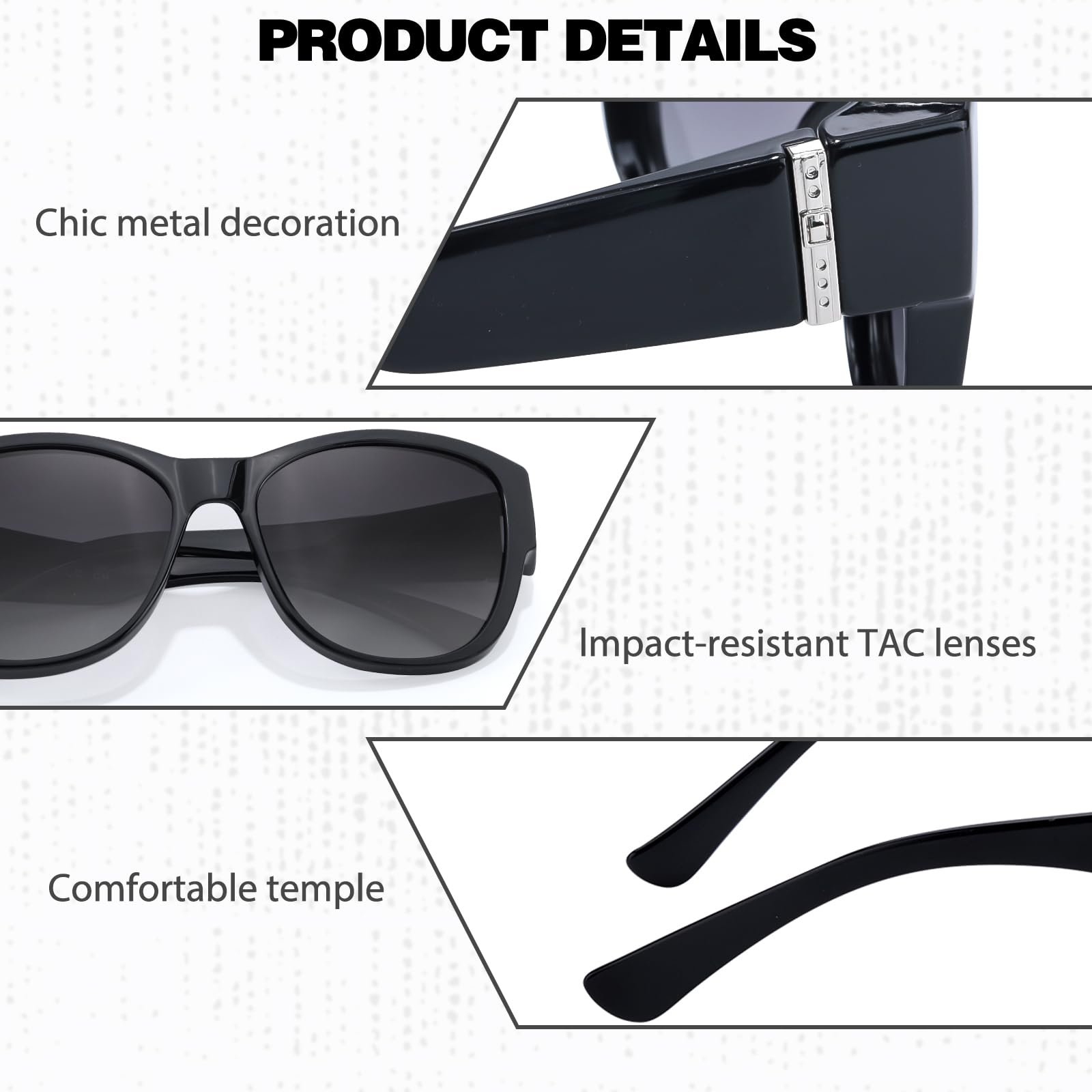 Поляризованные очки Myiaur для женщин, UV400 защита, TR90 модная оправа, для ежедневного ношения и вождения, фото №5