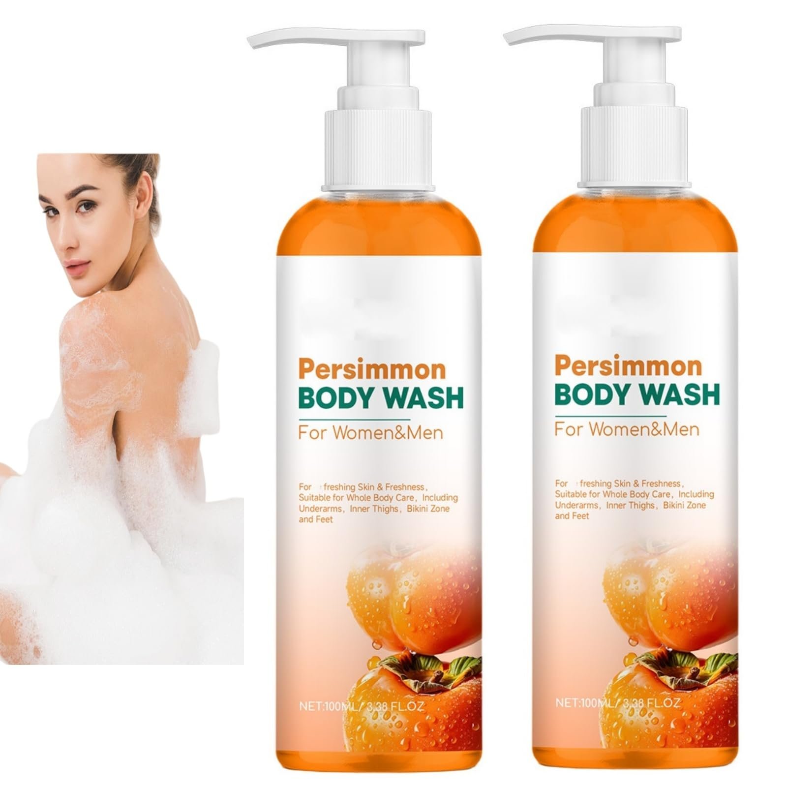 Гель для душу Persimmon Natural Deep Cleansing Odour Control Moisturising Fresh Fragrance 2 штуки, фото №1