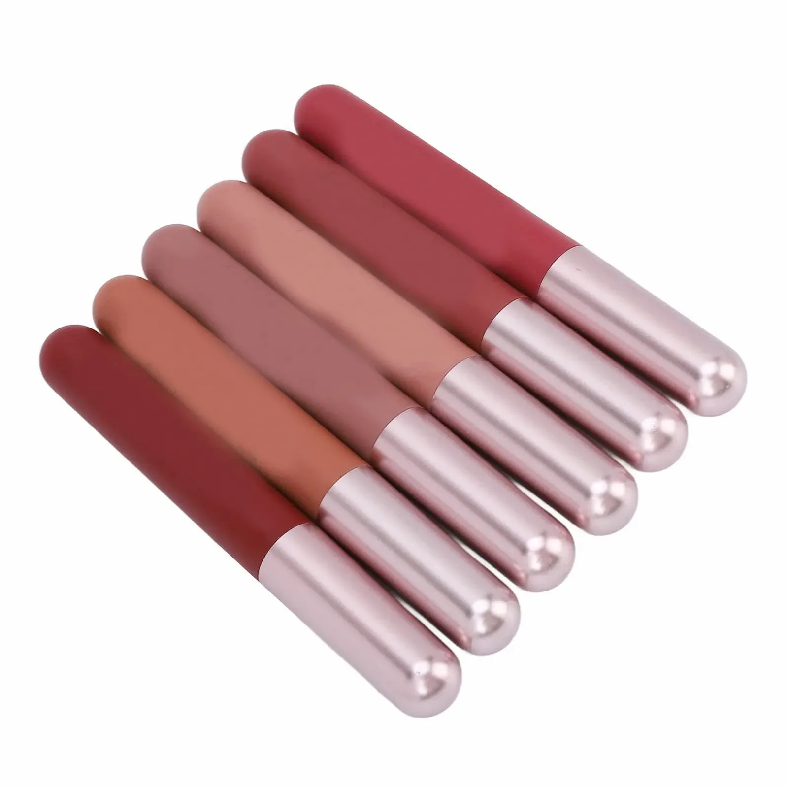 Матовий блиск для губ Набір 6 кольорів, фото №5