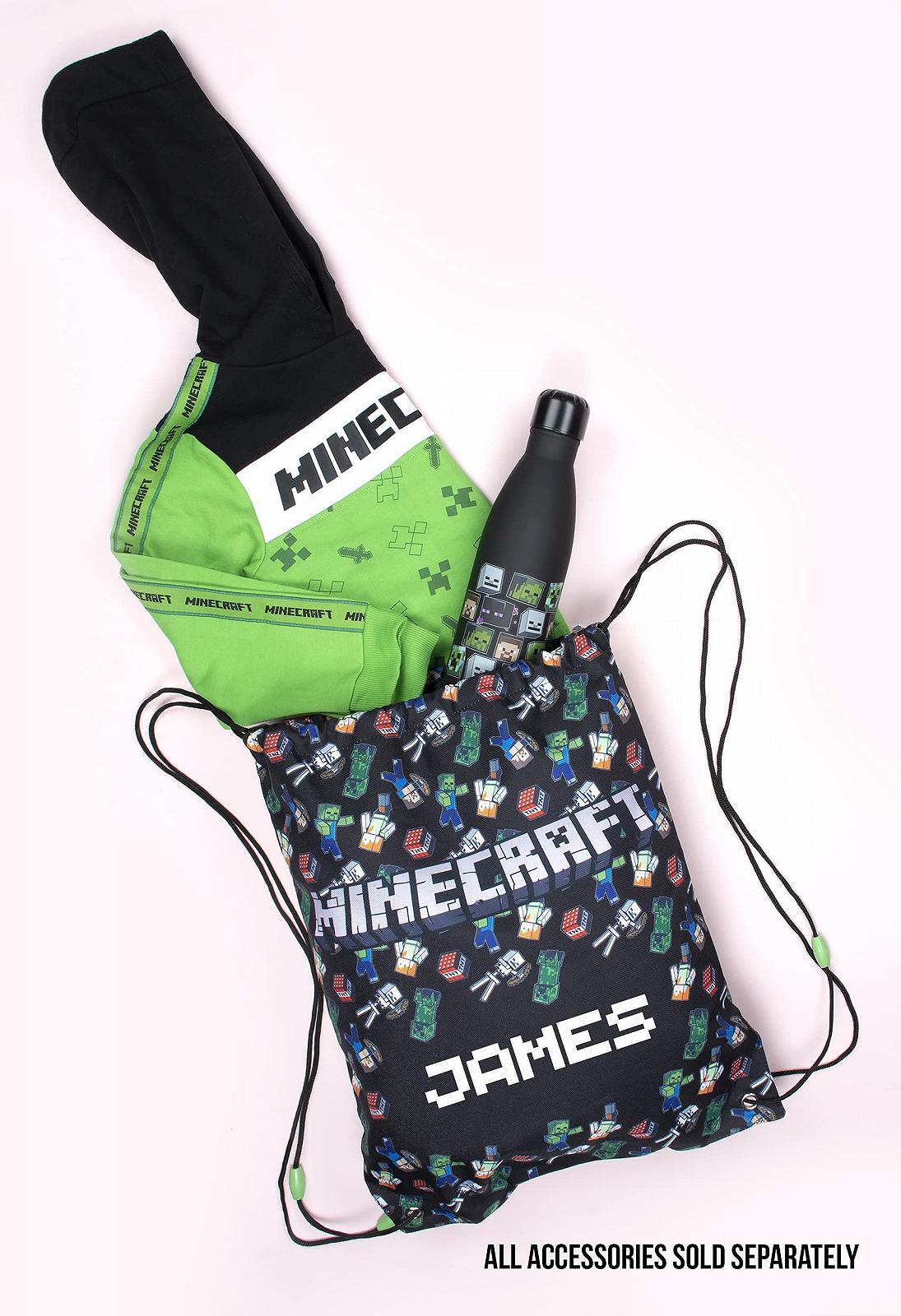 Худи Minecraft Хлопок Черный / Зеленый, фото №7