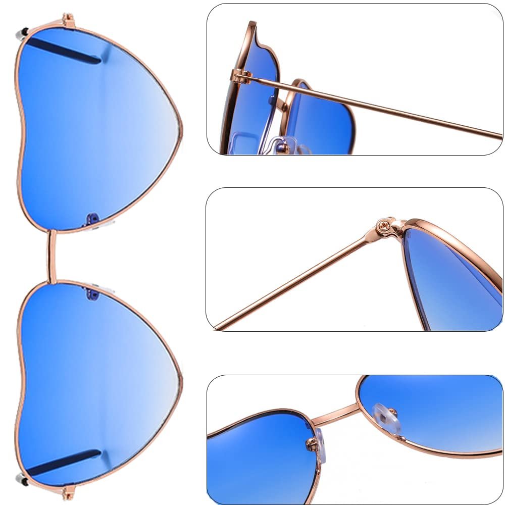 Сонцезахисні окуляри Hippie У формі серця Рожевий, 6 пар, фото №6