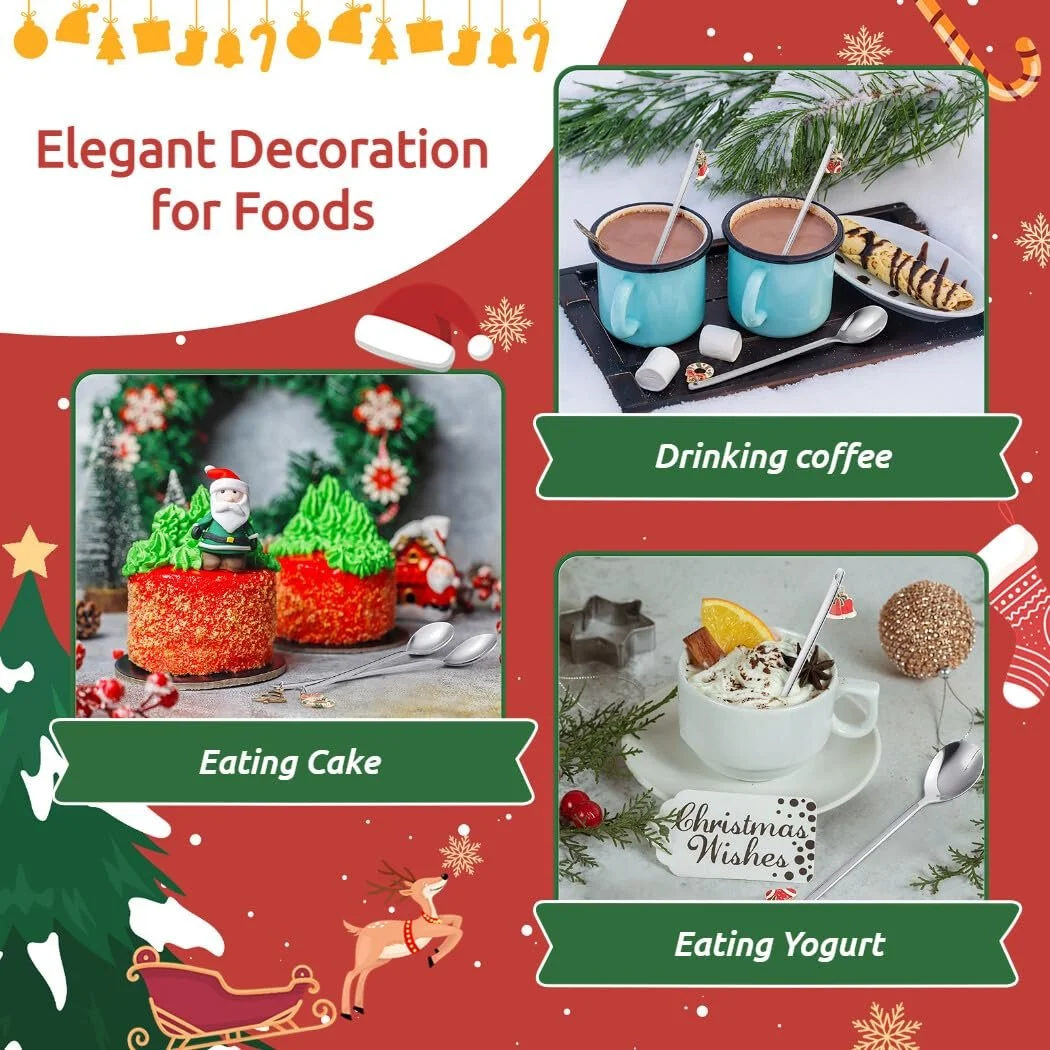 Ложка Десертная  6 шт с длинной ручкой, фото №5