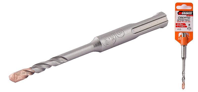 Свердло для бетону GRANITE SDS-PLUS S4 6х110 мм 0-06-110, фото №1