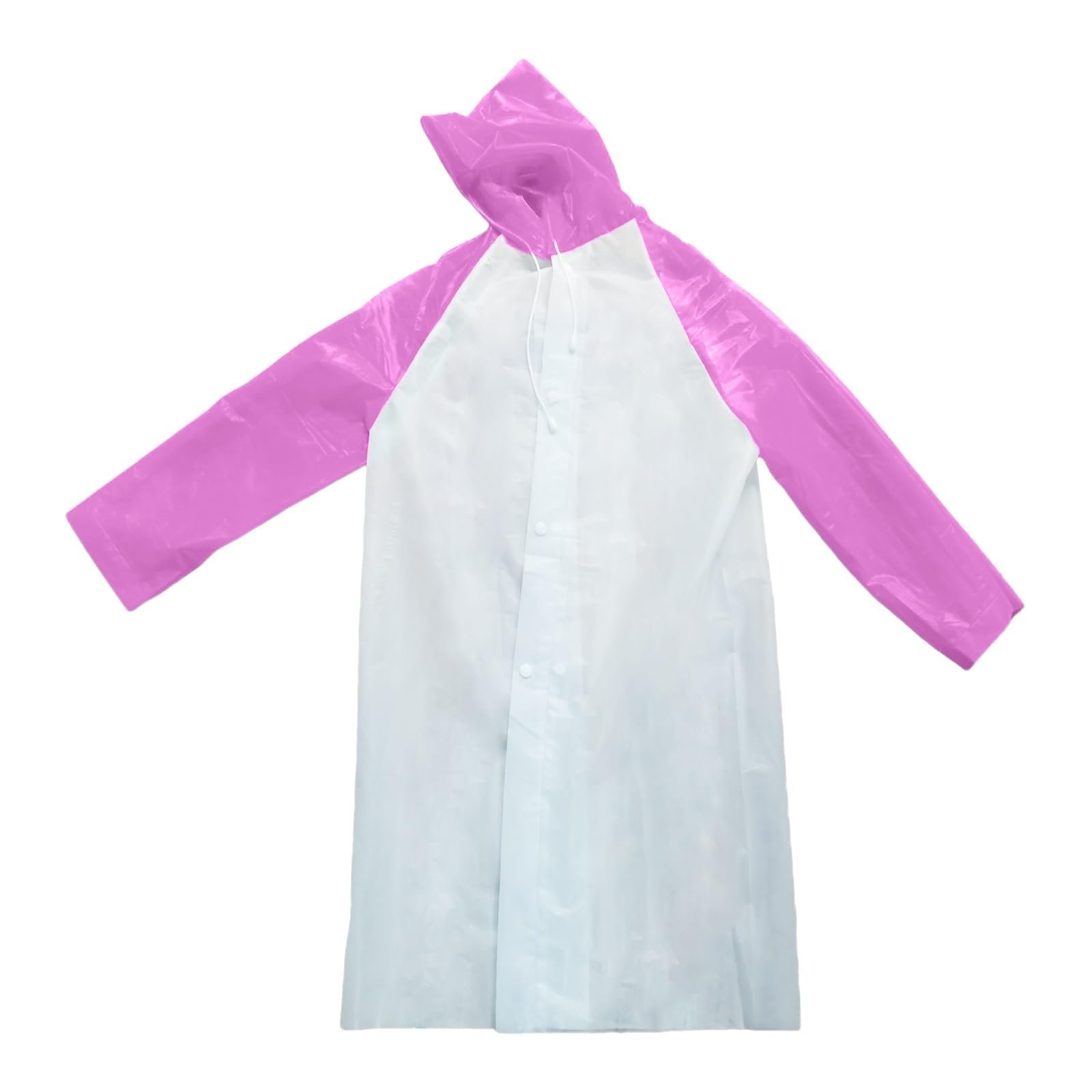 Детская дождевая куртка Qzeanxy Простой, модный дизайн Унисекс Водонепроницаемый плащ-пончо с капюшоном, фото №2