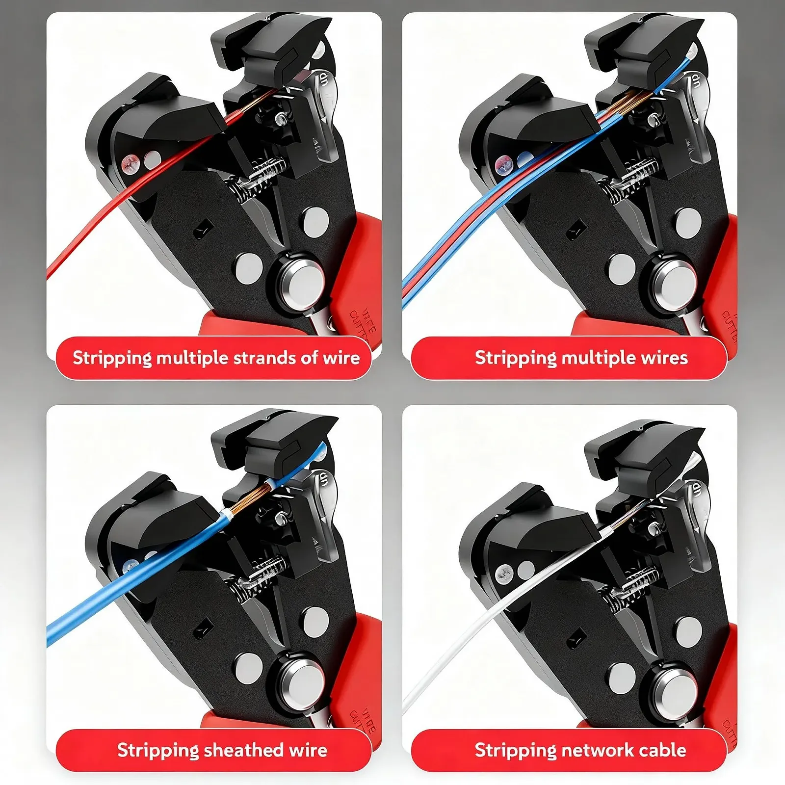 Автоматический стриппер 3-в-1 0.2-6 мм² с функцией обжима, фото №5