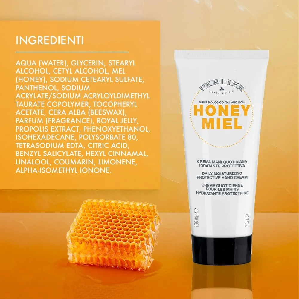 Крем для рук Perlier Honey Miel Repairing Barrier Effect 100 мл, фото №4