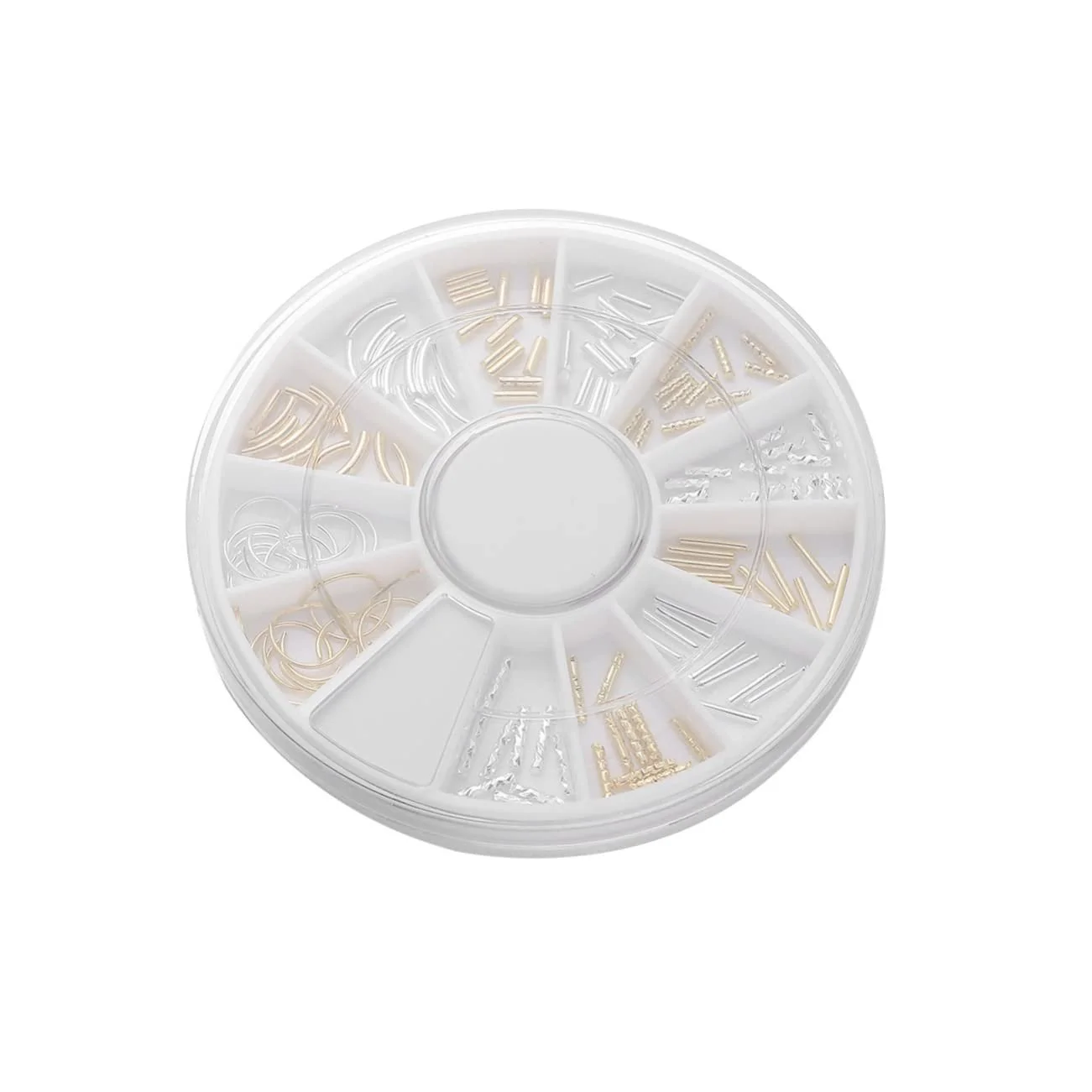 Украшения для ногтей Mikinona, 3 шт., 12 ячеек, золотистые, фото №9