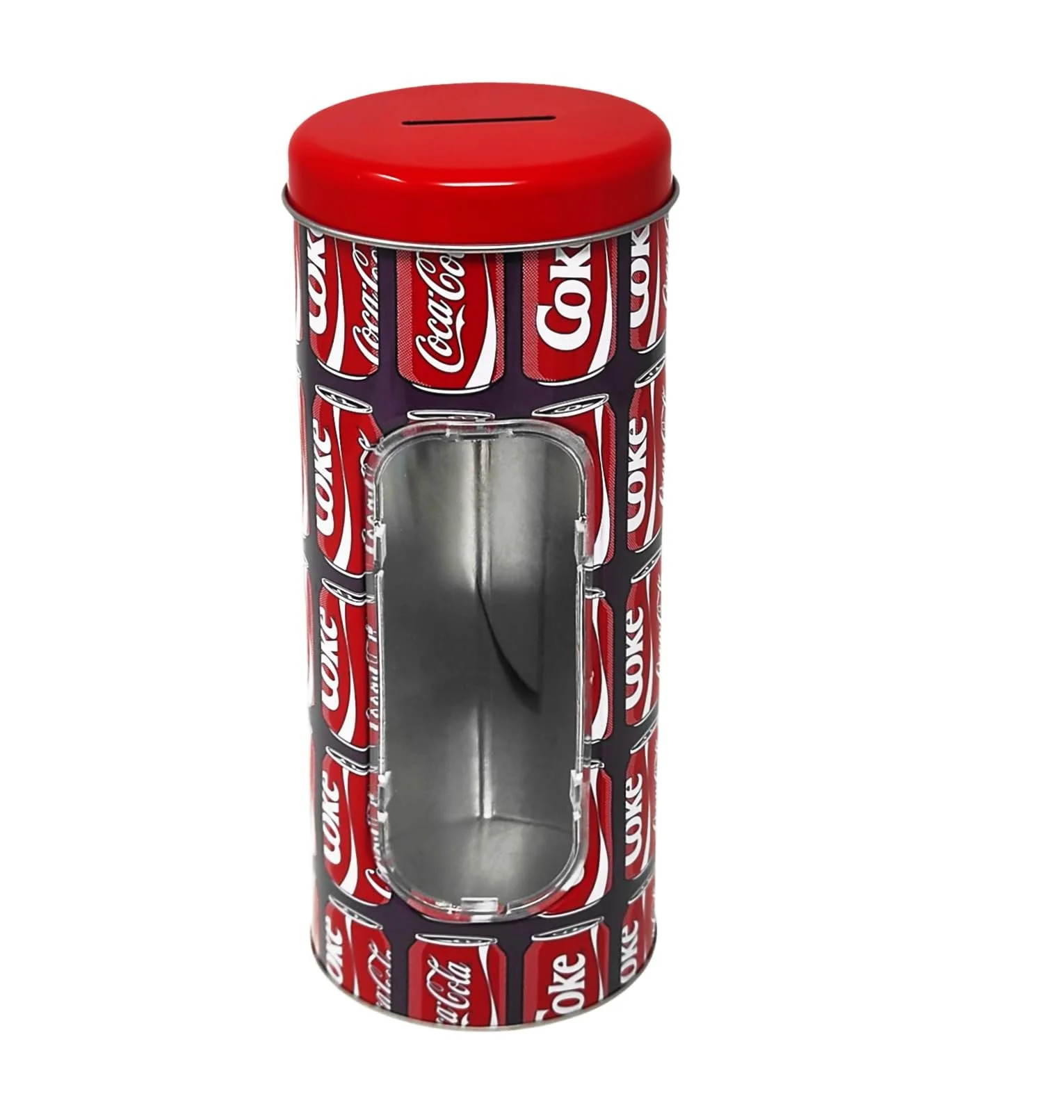 Копилка Coca Cola Металлическая Красная 23 x 8.5 см, фото №2