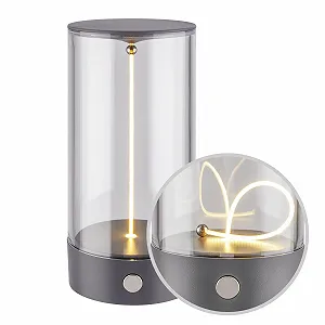 Настольная лампа BRILONER светодиодная аккумуляторная сенсорная 7 x 14.5 см антрацит - Фото 1