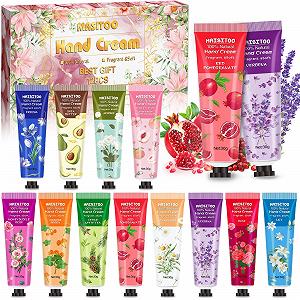 Набор кремов для рук 12 шт Мини крем для рук Женский подарочный набор Увлажняющий крем для ухода за сухими потрескавшимися руками Подарочный набор кремов для рук для женщин Мужчин Мамы День рождения Рождество - Фото 1