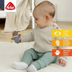 Мініатюрна іграшка для хапання, відчування, м'яка іграшка у вигляді тваринки synthetic.ua - Фото 1