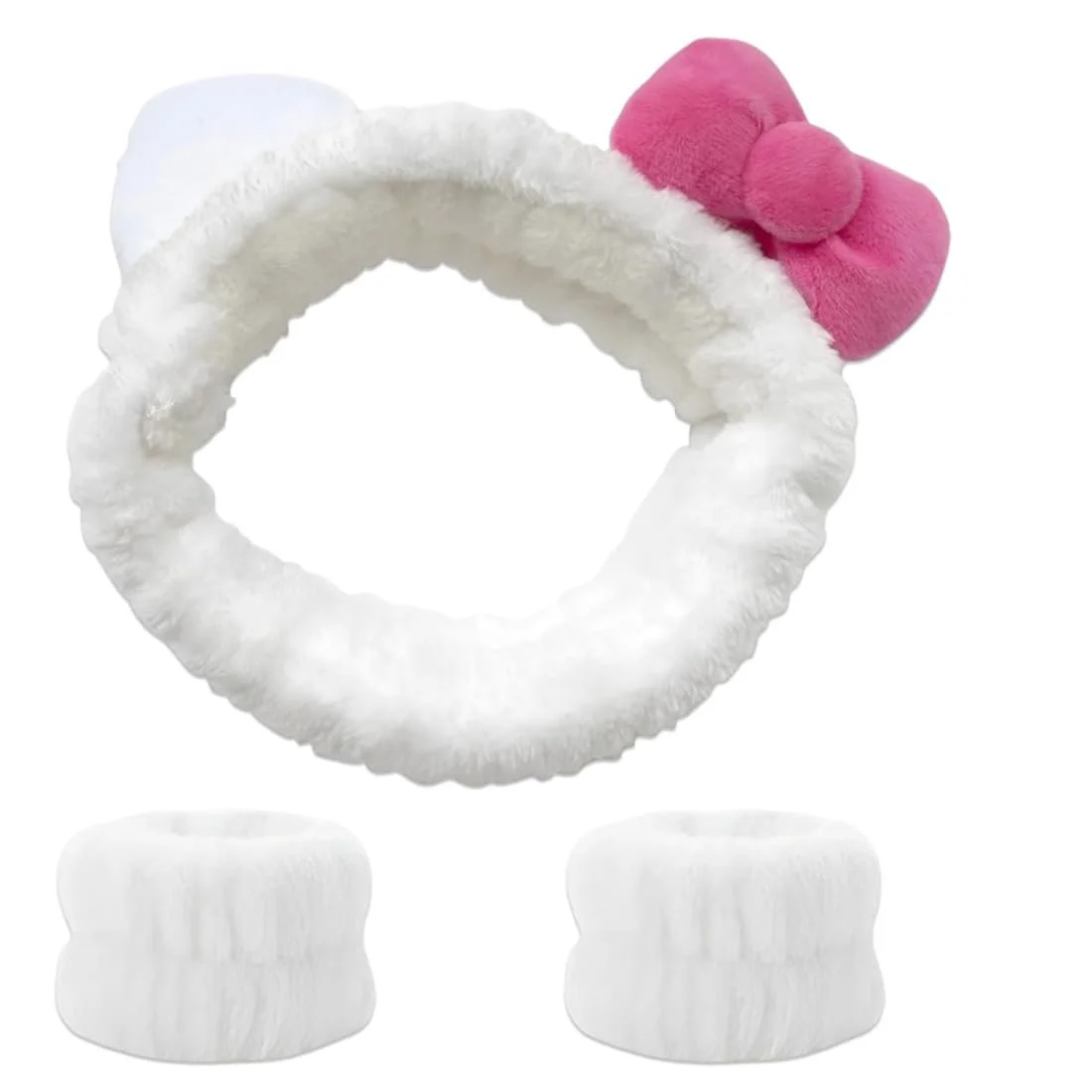 Пов'язка для спа, Еластичні напульсники для вмивання обличчя для жінок, фото №7