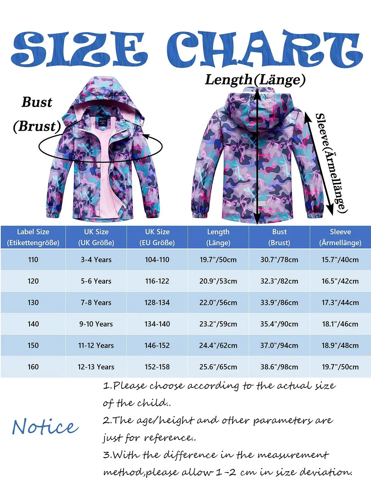 Переходная куртка для девочек SERENYOU с подкладкой, дождевик со съемным капюшоном, фото №7