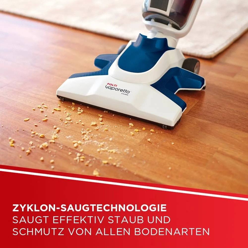 Пароочисник-пилосос POLTI Vaporetto 3 Clean_Blue 1800 Вт 5 кг White/Blue 14 аксесуарів Squishy, фото №7