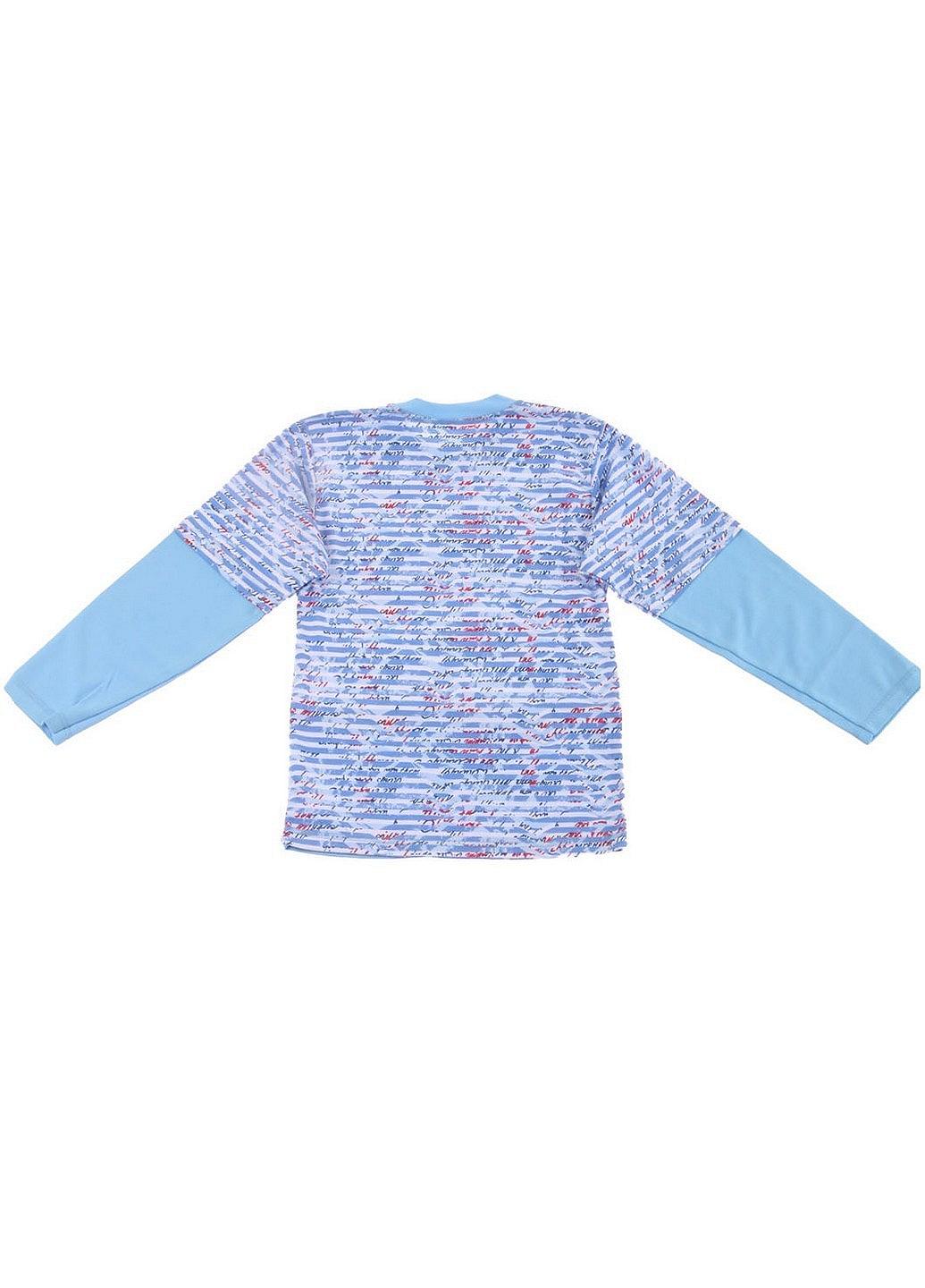 Лонгслив Фламінго 134-140 Голубой (SN-702-222-Lblue), фото №3