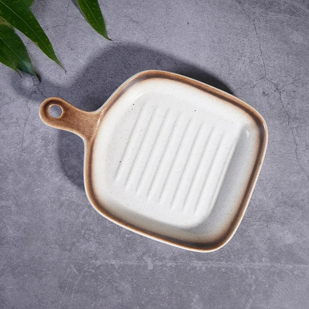 Форма для запікання керамічна для гриля та мікрохвильової печі Жовта, фото №2