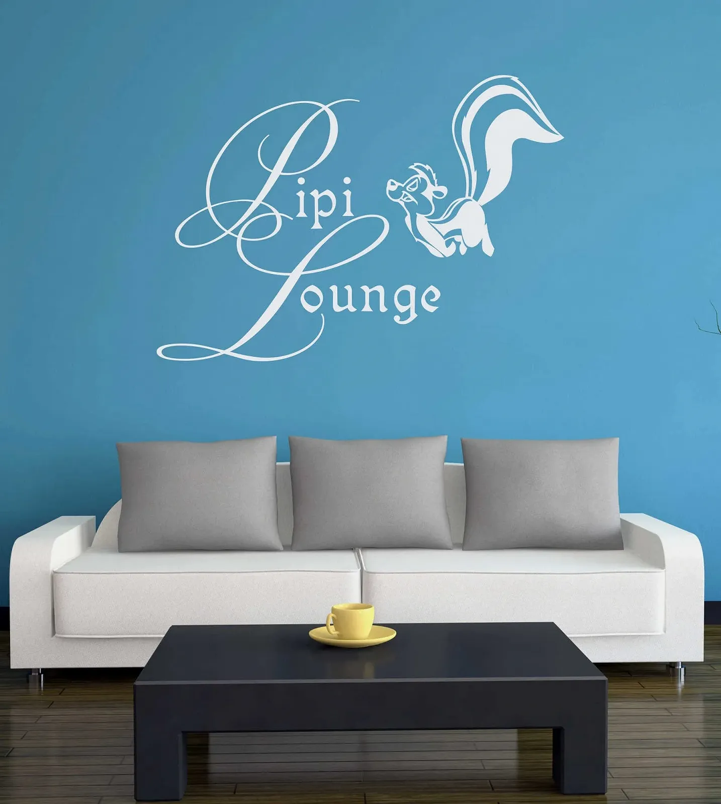 Наклейка на двери и стены PIPI Lounge 30 см x 21 см Белая, фото №2