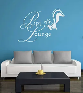 Наклейка на двері та стіни PIPI Lounge 30 см x 21 см Біла synthetic.ua - Фото 1