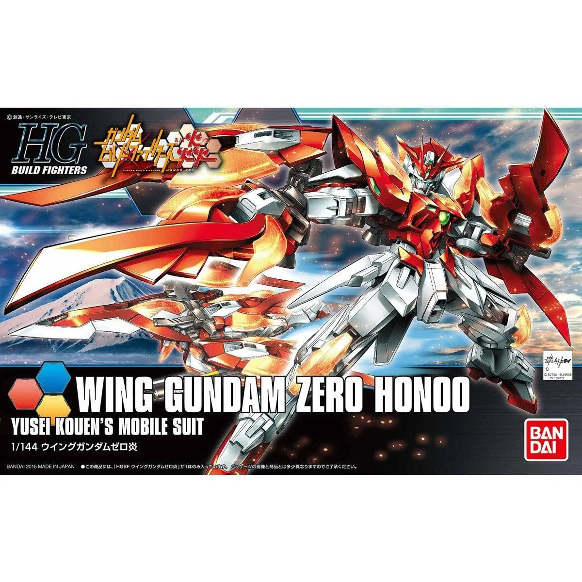 Сборная модель Bandai Hobby Gundam Build Fighters Try #33 Wing Gundam Zero Honoo Bandai HGBF Красная, фото №6