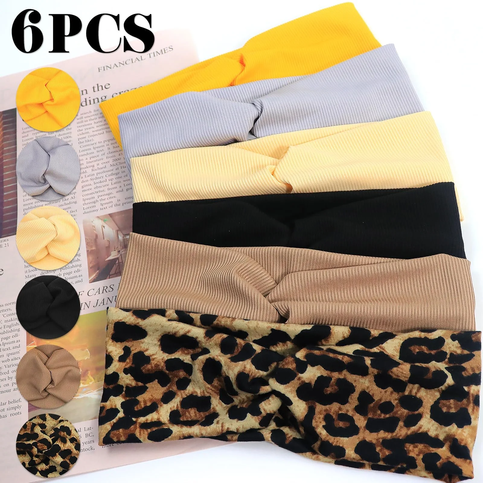 Пов'язка на голову Широка еластична м'яка, фото №5