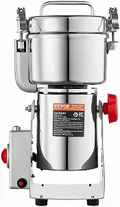 Електричний млин VEVOR HC-750Y / 2000 Вт / 750 г / Нержавіюча сталь / Супер-дрібний помел / Серебристий ціна на synthetic.ua - Фото 1 Електричний млин VEVOR HC-750Y / 2000 Вт / 750 г / Нержавіюча сталь / Супер-дрібний помел / Серебристий synthetic.ua - Фото 1