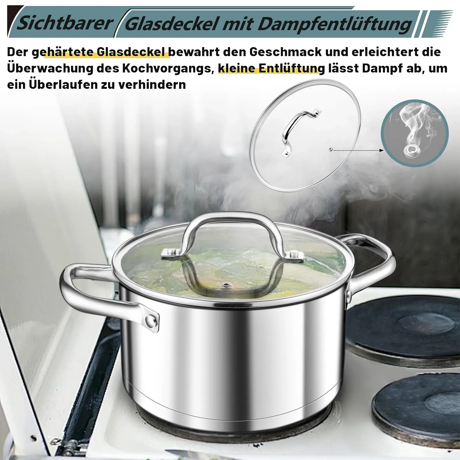 Кастрюля TEAMFAR Series, 26 см, фото №5